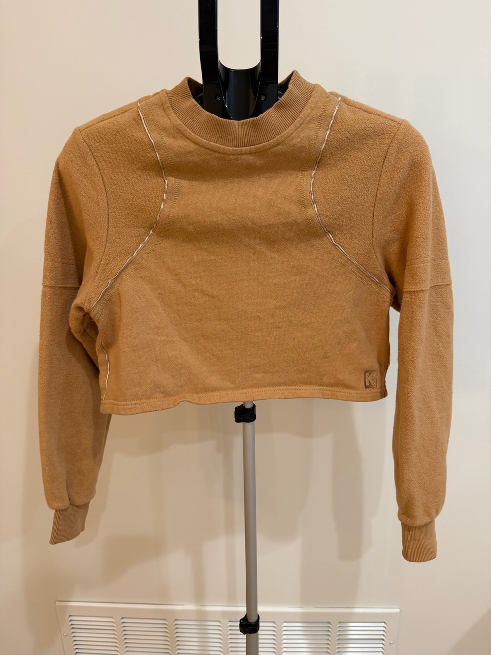 Kith Brown Cropped Crewneck Sweatshirt